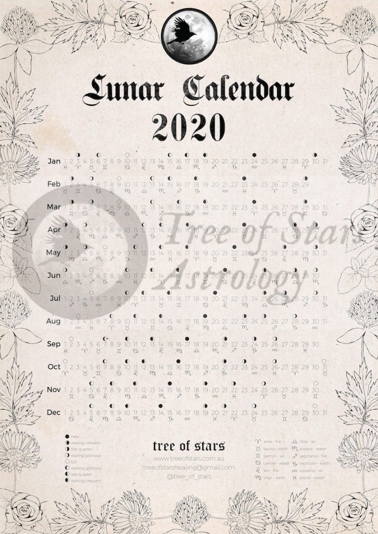 astrology calendar 2020 daytimer